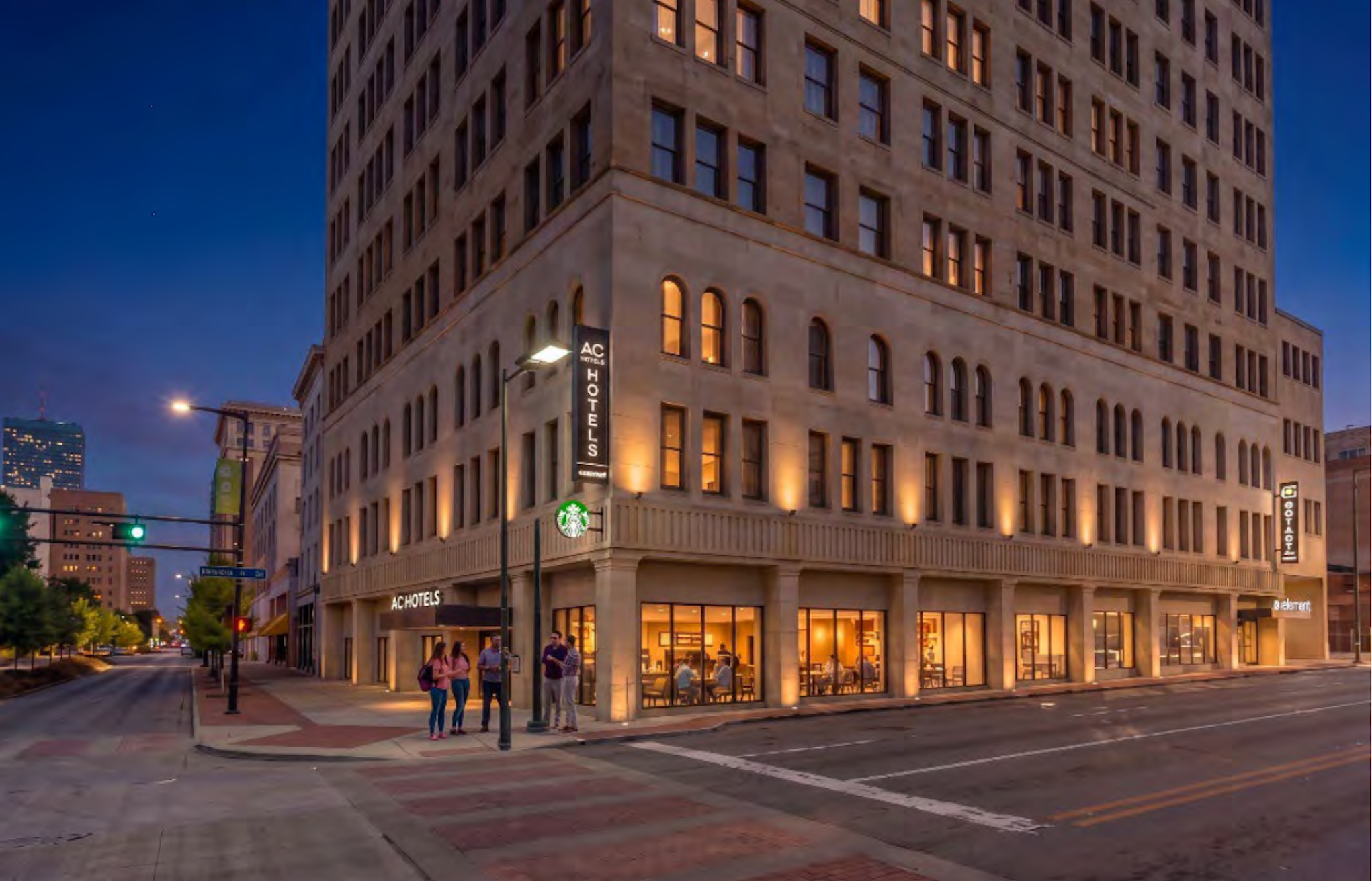 Starbucks opens at AC & Element Hotel downtown